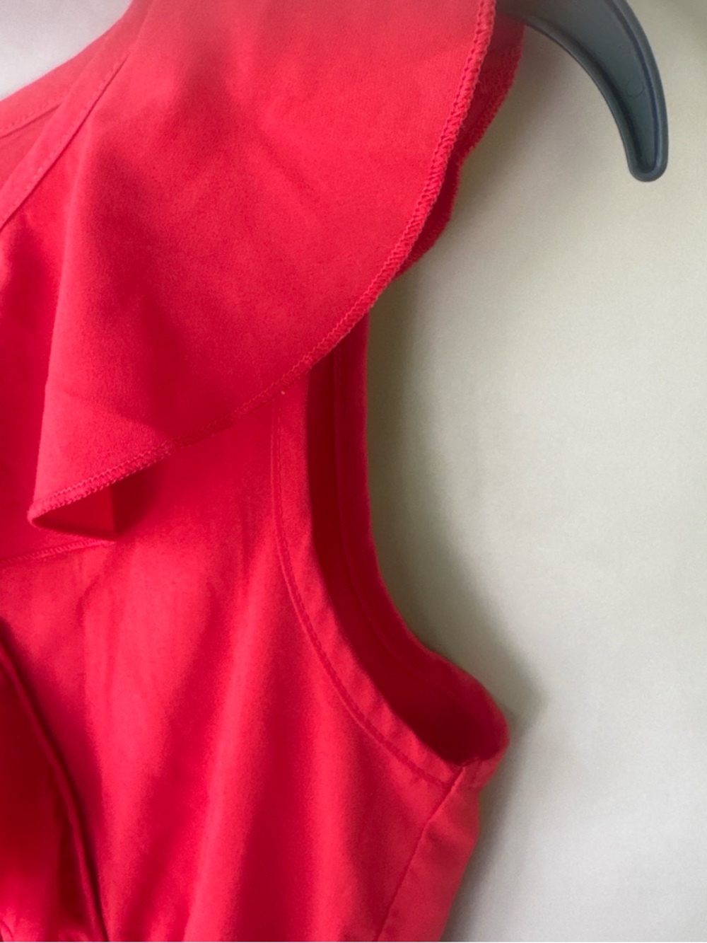 SHEIN Red Ruffle Wrap Mini Dress - Picture 4 of 6